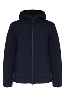 Синяя куртка со стегаными вставками Emporio Armani