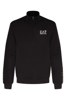 Черная толстовка с логотипом Emporio Armani