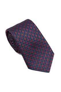 Клетчатый галстук с четырехлистниками и монограммами GG Gucci