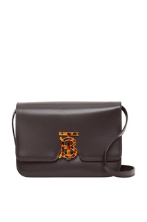 Коричневая сумка с пятнистой монограммой Burberry