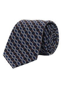 Синий галстук с узором в полоску Strellson