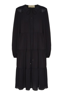 Черное платье с вышивкой Like Yana