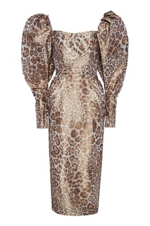 Леопардовое платье из тафты Yana Dress