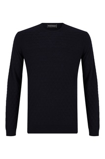 Синий джемпер из кашемира Emporio Armani