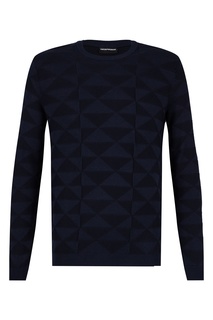 Джемпер с геометрическим узором Emporio Armani