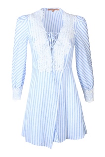 Льняное платье в полоску Ermanno Scervino