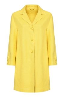 Желтое льняное пальто Ermanno Scervino