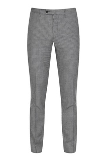 Шерстяные брюки в клетку «гусиная лапка» Pt01