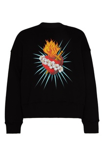 Свитшот с разноцветным принтом Palm Angels