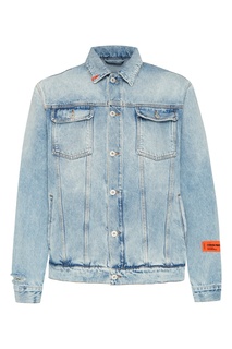 Голубая джинсовая куртка Heron Preston