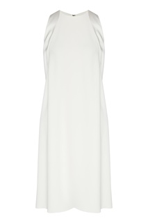 Белое вискозное платье Emporio Armani