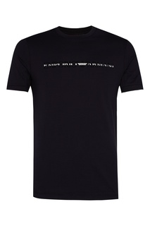 Темно-синяя футболка с логотипом Emporio Armani