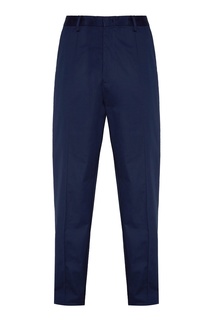 Синие хлопковые брюки Emporio Armani
