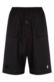 Удлиненные черные бермуды Cross Marcelo Burlon