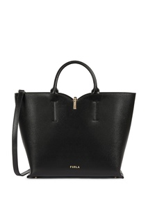 Черная сумка из тисненой кожи Furla