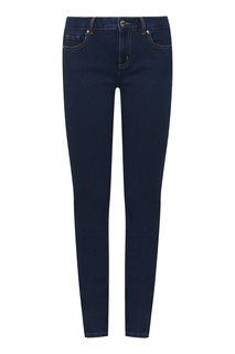Синие джинсы с контрастной строчкой Marina Rinaldi