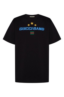 Футболка оверсайз с принтом Gucci Band