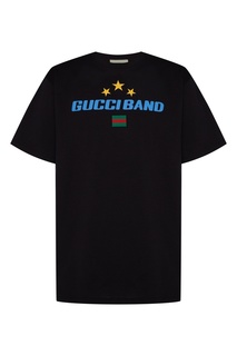 Футболка оверсайз с принтом Gucci Band