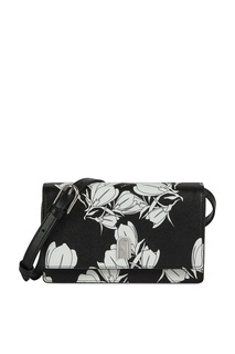 Черно-белая сумка с футляром для карт Furla