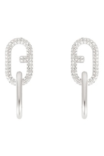 Серебристые серьги с подвесками Furla