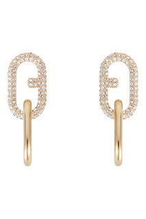 Серьги из золотистого металла Furla