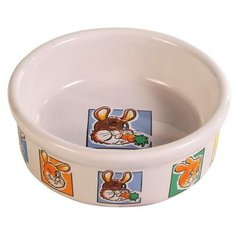 Миска TRIXIE 62953 для кроликов, 300 мл кремовый