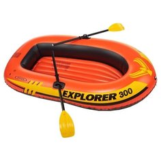 Надувная лодка Intex Explorer-300 Set (58332) оранжевый