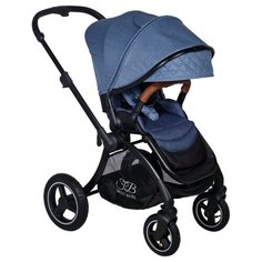 Прогулочная коляска SWEET BABY Cupola blue, цвет шасси: черный