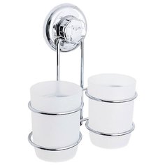 Стакан для зубных щеток Tatkraft Mega Lock Odr 20436 серебристый