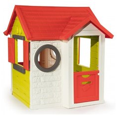 Домик Smoby Со звонком и 2 полудверьми 810402 зеленый/красный