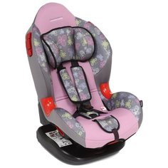 Автокресло группа 1/2 (9-25 кг) Lider Kids Drive, розовый/серый