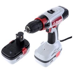 Аккумуляторная дрель-шуруповерт ЗУБР ЗДА-18-2 КИН 38 Н·м серый/черный