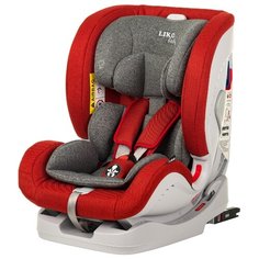 Автокресло группа 0/1/2/3 (до 36 кг) Liko Baby Sprinter Isofix, красный в точку