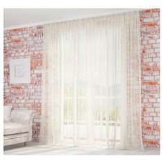 Тюль Параскева София на ленте 270 см шампань