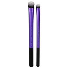 Набор кистей Real Techniques для макияжа глаз Instapop Eye Brush Duo, 2 шт. фиолетовый