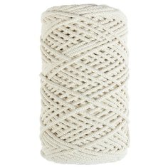 Пряжа Osttex Шнур хлопковый без сердечника, 100 % хлопок, 450 г, 100 м, неокрашенный хлопок