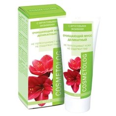 COSMETOLOG очищающий мусс Деликатный с фруктовыми энзимами, 50 мл