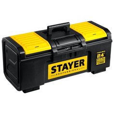 Ящик с органайзером STAYER Professional 38167-24 59x27x25.5 см 24 черный/желтый