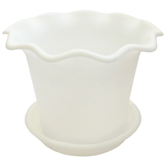 Горшок InGreen Бали D 200 с подставкой №3 белый