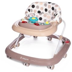 Ходунки Baby Care Flip бежевый/точки