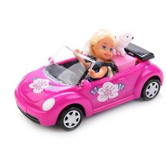 Кукла Карапуз Hello Kitty Машенька с машиной и собакой, 12см, MARY006X-HK