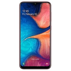 Смартфон Samsung Galaxy A20 красный (SM-A205FZRVSER)