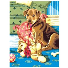 Royal & Langnickel Картина по номерам "Щенок и Тедди" 22х29 см (PJS 26)