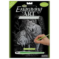 Гравюра Royal & Langnickel Лесные волки (SILF23) серебристая основа