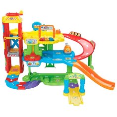 Интерактивная развивающая игрушка VTech Гараж желтый/зеленый/красный/синий/фиолетовый/оранжевый