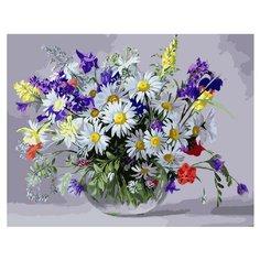 ВанГогВоМне Картина по номерам "Луговые цветы", 40х50 (ZX 20097)
