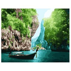 ВанГогВоМне Картина по номерам "Прибрежные скалы", 40*50см (ZX 20872)