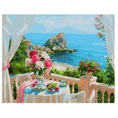 ВанГогВоМне Картина по номерам "Терраса с видом на море", 40х50 см (ZX 21728)