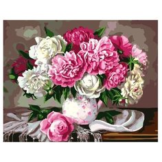 ВанГогВоМне Картина по номерам "Пионы в кувшине", 40х50 см (ZX 21625)