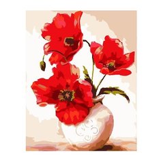 ВанГогВоМне Картина по номерам "Три красных мака", 40х50 см (ZX 21442)